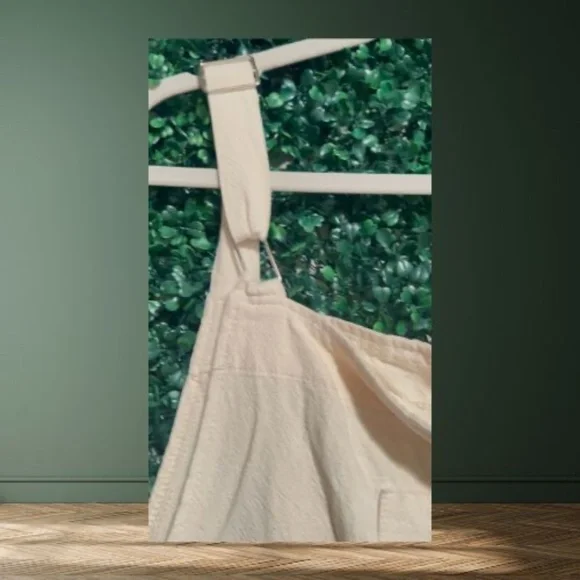 Light Beige Casual Cotton Overalls – Size 2XL - Picture 3 of 5